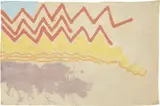 Giorgio Griffa, Linea spezzata, 2005, acrylic on canvas
