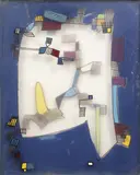 Remo Bianco, Senza titolo, acrylic on tre fogli di plastica trasparente intelaiati and sovrapposti