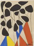 Alexander Calder, Senza titolo, 1972, watercolour on paper