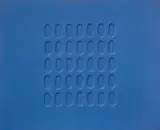 Senza titolo by Turi Simeti, 1966, acrylic on canvas sagomata tesa on panel, offered Nov 2015
