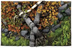 Bosco autunnale by Piero Gilardi, 1985, Poliuretano espanso dipinto, offered Nov 2015