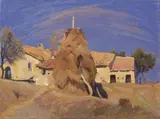 Campagna toscana by Giovanni March, oil on canvas, offered Oct 2015