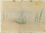 Moses Levy, Barche sulla spiaggia
