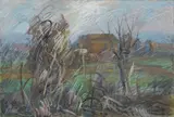 Paesaggio by Quinto Martini, oil on canvas, offered Oct 2015