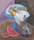 Quinto Martini, Natura morta, tempera on panel