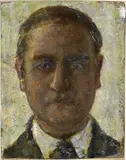 Carlo Corsi, Autoritratto, 1925, oil on cardboard applicato on panel