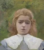 Carlo Corsi, Ritratto di Virginia, oil on canvas applicata on cardboard