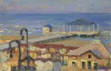 Carlo Corsi, La Rotonda di Rimini, 1929, oil on canvas board