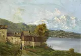 Mario Moretti Foggia, Paesaggio con lago