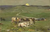 Beppe Ciardi, Impressione, oil on panel