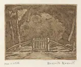 Benvenuto Benvenuti, Il cancello, etching on paper