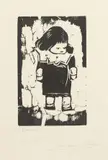 Lorenzo Viani, Il grembiulino nuovo (Vinicio), 1910, woodcut on paper