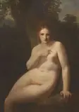 Pierre-Paul Prud'hon, Figura femminile nuda in un boschetto (La ninfa Cloe?), oil on canvas