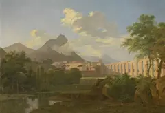 Jean-Victor Bertin, Veduta della campagna lucchese, oil on canvas