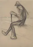 Viandante by Lorenzo Viani, Carboncino, offered May 2015