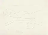 Giorgio Morandi, Paesaggio, 1962, pencil on paper