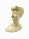 Emilio Greco, Testa di donna, Scultura in gesso dipinto
