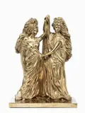 Giorgio de Chirico, Le Sibille, scultura in bronze lucidato and patinato