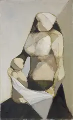 Leonardo Cremonini, Il bambino lavato, 1951, oil on canvas