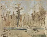 Veduta di parco parigino by Filippo de Pisis, 1937, oil on canvas, offered May 2015