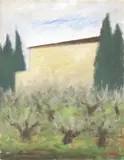 Paesaggio by Ottone Rosai, 1956, oil on canvas, offered May 2015