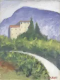 Paesaggio by Ottone Rosai, 1955, oil on canvas, offered May 2015