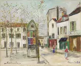 Maurice Utrillo, Place du Tertre a Montmartre