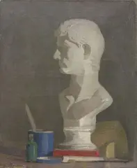 Giorgio Morandi, Natura morta con il busto di gesso, 1911, oil on canvas