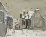 Maurice Utrillo, La maison de Mimi Pinson sous la neige