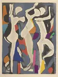 Personnages du sacre du printemps VIII by Marino Marini, 1974, lithograph a colori, offered May 2015