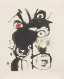 Joan Miró, Dalla cartella «Espriu-Miró», 1975, etching and carborundum