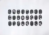 Turi Simeti, Ovali neri, 1970, screenprint on paper