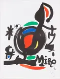 Manifesto per l'esposizione «Les essències de la terra» by Joan Miró, 1969, lithograph a colori, offered May 2015