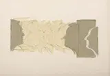 Mario Ceroli, Profili, collage and mixed media on cardboard