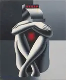 Mark Kostabi, The Devil Makes Change, 2006, oil on canvas