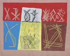 Senza titolo by Riccardo Licata, 2005, mixed media on canvas, offered May 2015