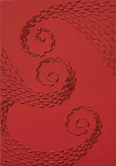Vortice rosso by Riccardo Gusmaroli, 2009, acrylic and collage on canvas, offered May 2015