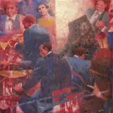 Remo Squillantini, Chicago, 1985, oil on panel