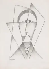 Ritratto di Fillia by Osvaldo Peruzzi, 1936, pencil on paper, offered May 2015