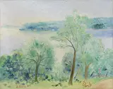 Umberto Lilloni, Paesaggio, 1968, oil on canvas