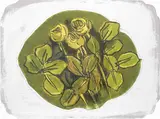 Ennio Morlotti, Vegetazione, mixed media on card sagomato applicato on cardboard
