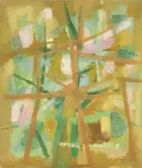 Alberi by Giuseppe Ajmone, 1956, oil on canvas, offered May 2015