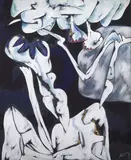 Gianni Dova, Situazione, 1959, oil on canvas