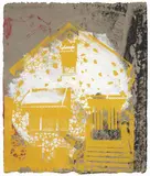 Robert Rauschenberg, Stone ticket (Passes), 1987, acrylic on cardboard