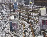 Massimo Giannoni, Fine delle contrattazioni 2, 2003, oil on canvas
