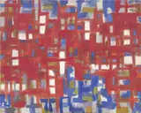 Achille Perilli, La foresta pietrificata, 1954, oil on canvas