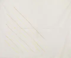 Obliquo due colori by Giorgio Griffa, 1976, acrylic on canvas, offered May 2015