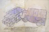 Dennis Oppenheim, Study for "Soft Collision