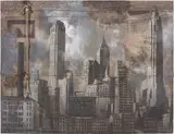 Luca Pignatelli, New York, 2011, acrylic on telone di copertura di vagone ferroviario