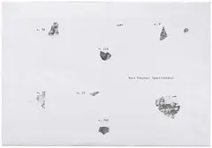 Emilio Isgrò, Mar a Pancheri (particolare), 1979, mixed media on canvas